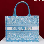 Christian Dior Medium Dior Book Tote M1286 Blue